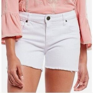 Kut from the Kloth Crisp Optic White Jean Shorts